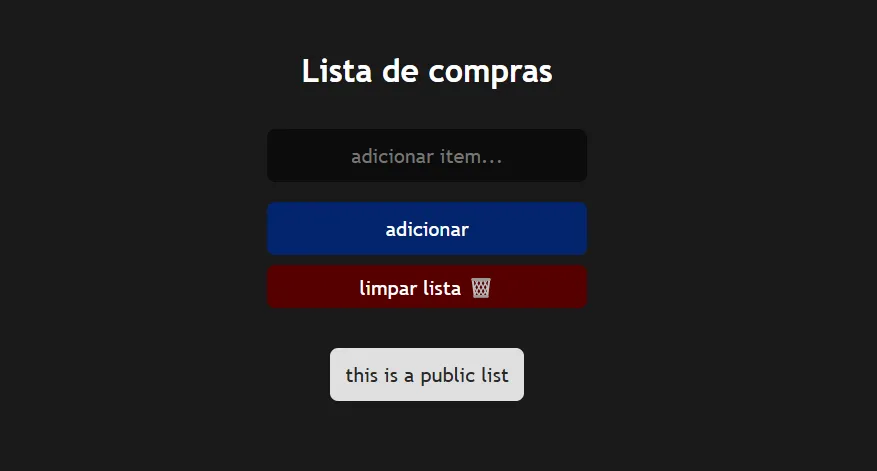 Shopping List